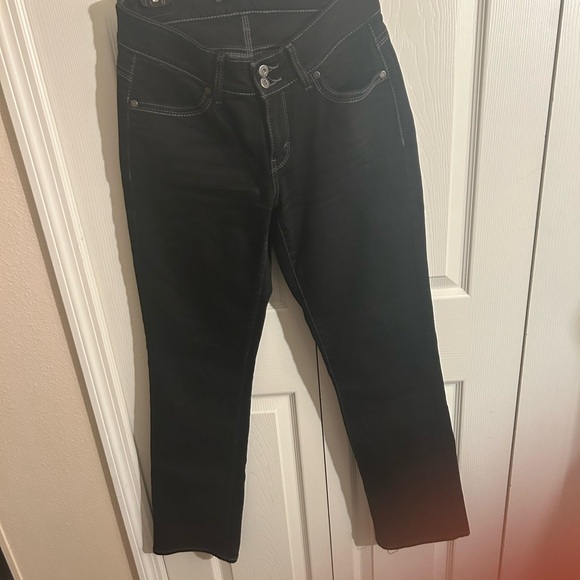 Levi's 529 Black Curvy Straight Leg Women's Jeans 6M w28/l32 - Picture 1 of 7